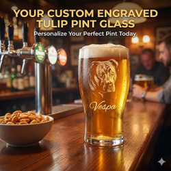 Bespoke Tulip Pint Glass