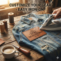 Rectangle Leatherette Iron-on Patch